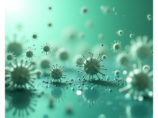 은 나노 입자가 세균을 억제하는 과학적인 인포그래픽