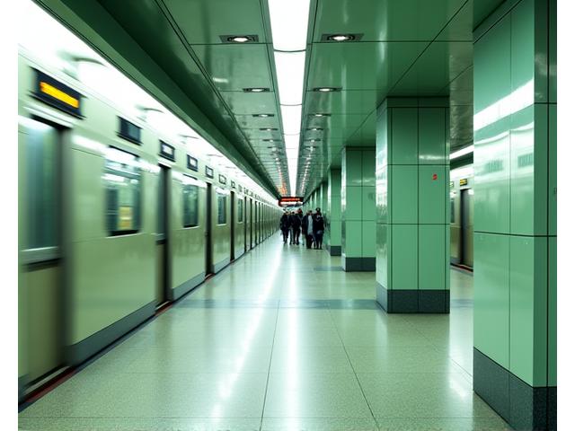 많은 사람이 오가는 지하철역 플랫폼