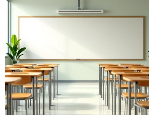 밝고 깨끗하게 관리되는 학교 교실