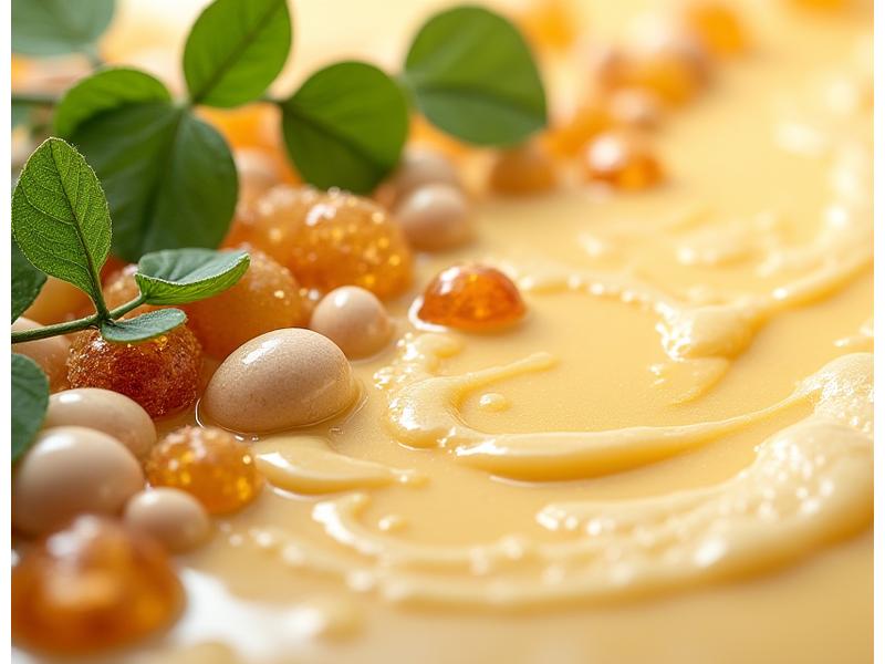 식물성 오일, 천연 수지 등 바이오 기반 원료들이 모여 친환경 페인트를 이루는 모습을 보여주는 그래픽 다이어그램