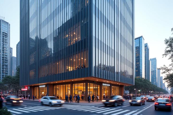 강남 업무지구 빌딩 전경