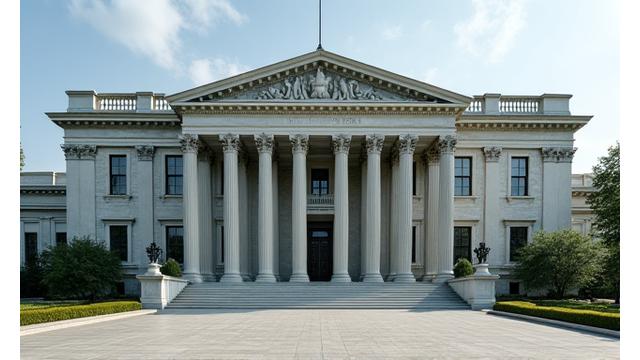 웅장한 공공 기관 건물