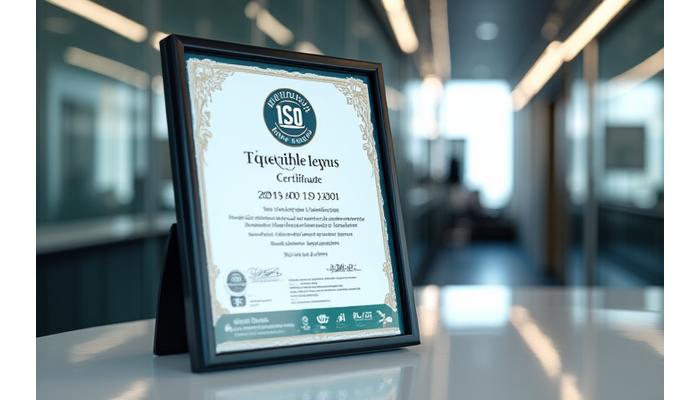 ISO 9001 국제 품질 인증서