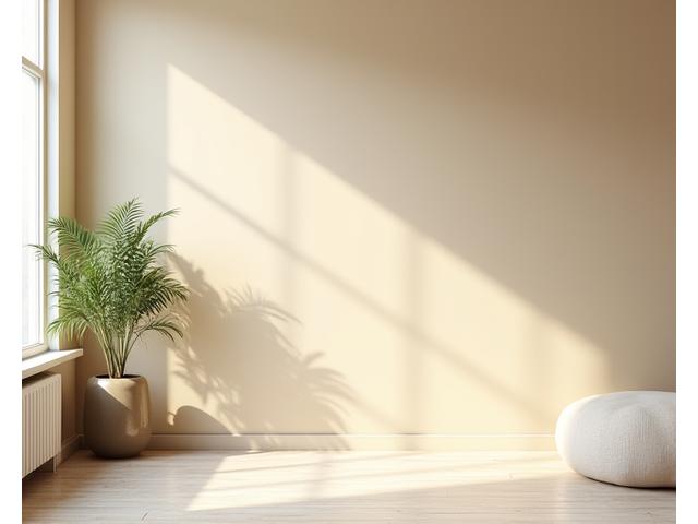 넓고 밝은 거실 공간에 내구성이 뛰어난 차상 페인트가 칠해진 모습