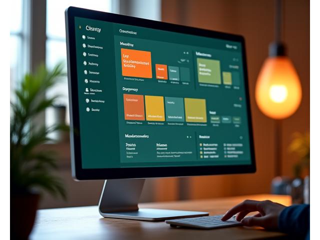 AI 시스템이 사용자의 정보를 분석하여 페인트 색상을 추천하는 대시보드 인터페이스