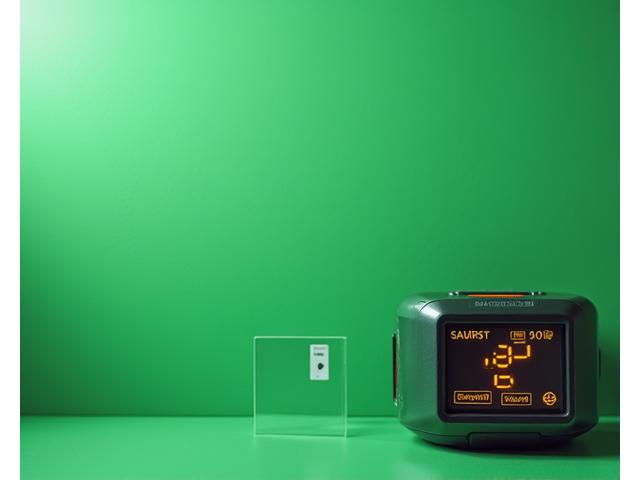 정밀한 디지털 도구로 페인트 색상을 측정하고 매칭하는 모습