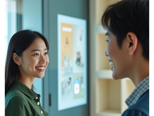 온라인 화상 통화로 전문 컬러리스트가 클라이언트에게 색상 컨설팅을 제공하는 모습