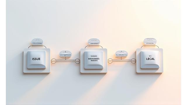 분쟁 해결 절차를 나타내는 개념적인 플로우차트 이미지